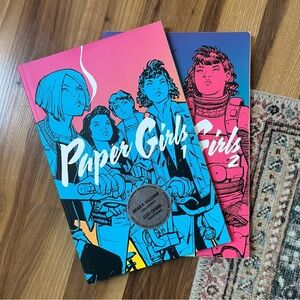 Paper Girls #1 & #2 Graphic Novel Second Printing Image Comics  - Bundle of Two